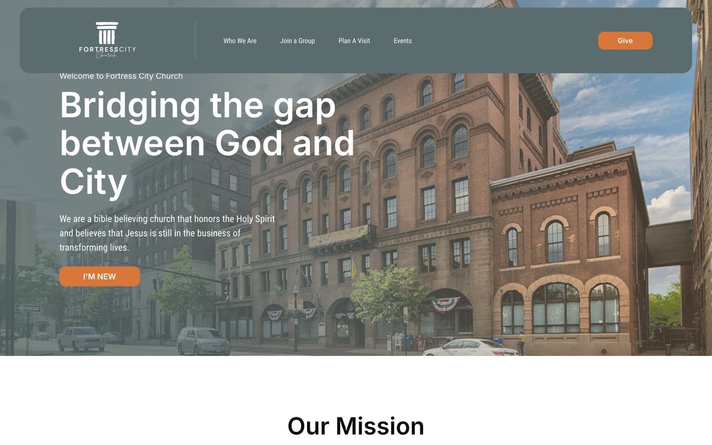 Fortress City Church website
